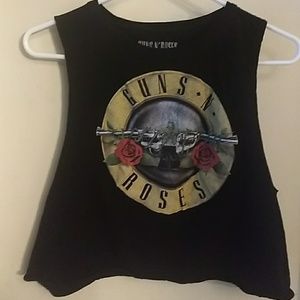Guns n roses crop top